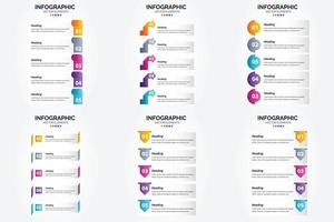 ces infographies vectorielles sont idéales pour la publicité dans une brochure. prospectus. ou magazine. vecteur