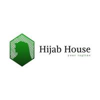 logo hijab vert vecteur