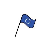 drapeau du vecteur de l'europe