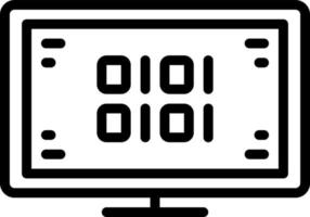 icône de ligne pour bit vecteur