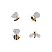 vecteur de modèle de logo d'abeille