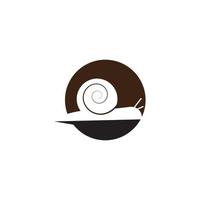 vecteur de modèle de logo d'escargot