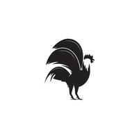 vecteur de modèle de logo de coq