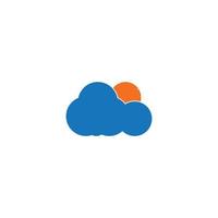 modèle de logo de nuage vecteur