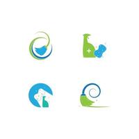 logo de nettoyage et vecteur d'illustration de symbole