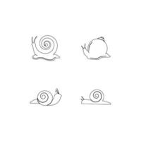 vecteur de modèle de logo d'escargot