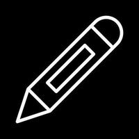 icône de ligne vecteur beau crayon