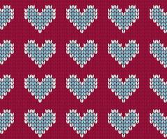 coeur tricoté sans soudure de fond illustration vectorielle vecteur