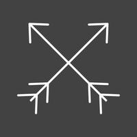 icône de vecteur de ligne de belles flèches