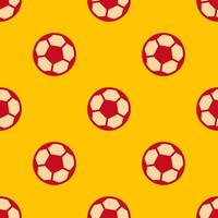 motif lumineux de ballons de football dans un style plat pour l'impression et la conception. illustration vectorielle. vecteur