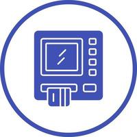 icône de vecteur de guichet automatique