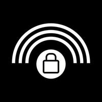 icône de vecteur wifi protégé
