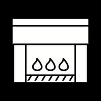 icône de vecteur de cheminée électrique