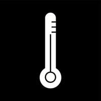 icône de glyphe de vecteur de thermomètre unique