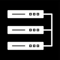 icône de glyphe de vecteur de centre de données unique
