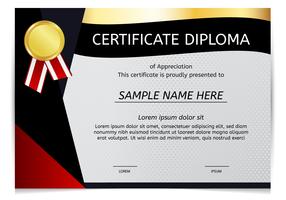 Certificat Diplôme Vector