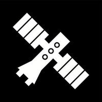icône de glyphe de vecteur satellite unique