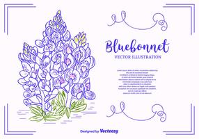 Fond de vecteur Bluebonnet