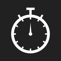icône de glyphe de vecteur belle horloge