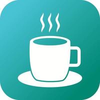 icône de glyphe de vecteur de café chaud unique