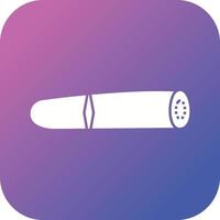 icône de glyphe de vecteur de cigare unique