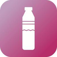 icône de vecteur de glyphe de belle bouteille d'eau
