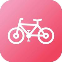 icône de glyphe de vecteur de vélo unique