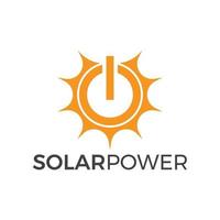 modèle de logo de technologie d'énergie solaire