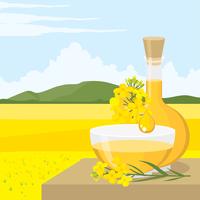 Vecteur gratuit de l'huile de canola