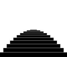 silhouette d'escalier pour icône, symbole, illustration d'art, site Web, applications ou élément de conception graphique. illustration vectorielle vecteur