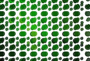 motif vectoriel vert clair avec des formes de lampe.
