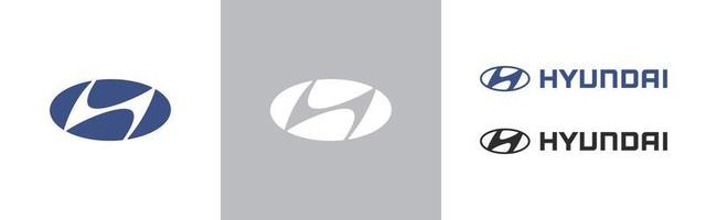 Hyundai. compagnie automobile hyundai. logotype moderne. vecteur eps 10. Utilisation éditoriale uniquement. vinnitsie, ukraine. 10 janvier 2023