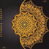 fond de conception de mandala ornemental de luxe avec motif arabesque style oriental islamique arabe vecteur