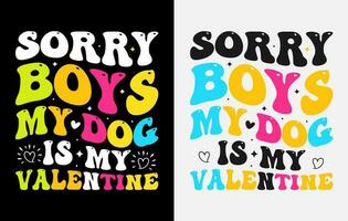conception de t-shirt de la Saint-Valentin, chemises de typographie de la Saint-Valentin, t-shirt de la Saint-Valentin à colorier vecteur