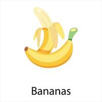 concepts de bananes à la mode vecteur