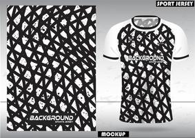 tissu textile pour t-shirt de sport, maillots de football et maquettes pour le club de football. vue de face uniforme. vecteur