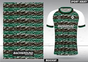 tissu textile pour t-shirt de sport, maillots de football et maquettes pour le club de football. vue de face uniforme. vecteur