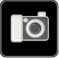 appareil photo numérique icône. lié au symbole de la photographie. style brillant. conception simple modifiable. illustration simple vecteur