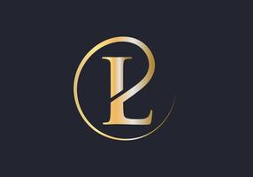 logo de lettre l de luxe. l logotype pour symbole de mode élégant et stylé vecteur