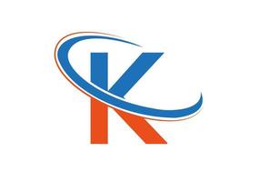lettre initiale k logo pour l'immobilier, l'entreprise et l'identité de l'entreprise vecteur