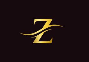 logo de lettre z initial avec modèle de typographie d'entreprise moderne. création de logo créatif lettre z vecteur