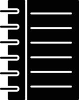 icône de vecteur de cahier