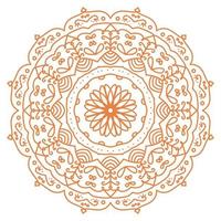 motif de mandala islamique lux doré vecteur