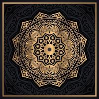 fond de mandala arabesque de luxe avec style islamique vecteur