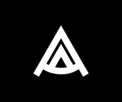 lettre créative un logo design blanc. création de logo alphabet. vecteur de modèle de conception de logo alphabet ab initial