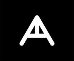 modèle de conception de logo printinitial lettre a ou ba. initial un vecteur de modèle de conception de logo alphabet. lettre créative un logo design blanc.