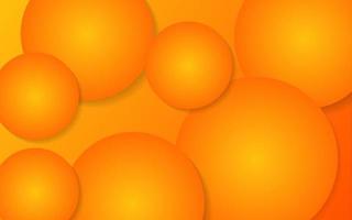 fond géométrique avec des cercles orange abstraits. vecteur