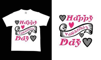 modèles de conception de t-shirt de la saint-valentin conceptions nouvelles et modernes. vecteur