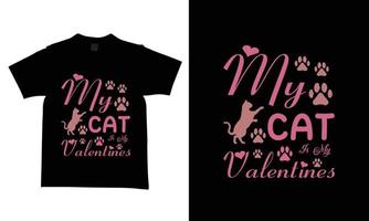 modèles de conception de t-shirt de la saint-valentin conceptions nouvelles et modernes. vecteur