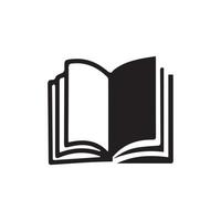 illustration de logo d'icône graphique vectoriel d'un livre ouvert
